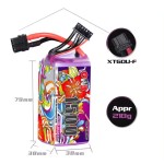 GNB 6S 22.2V 22.8V 1300 1500 1800mAh Brushless HV Battery XT60 Plug Connector for RC Drone  Racing Drone